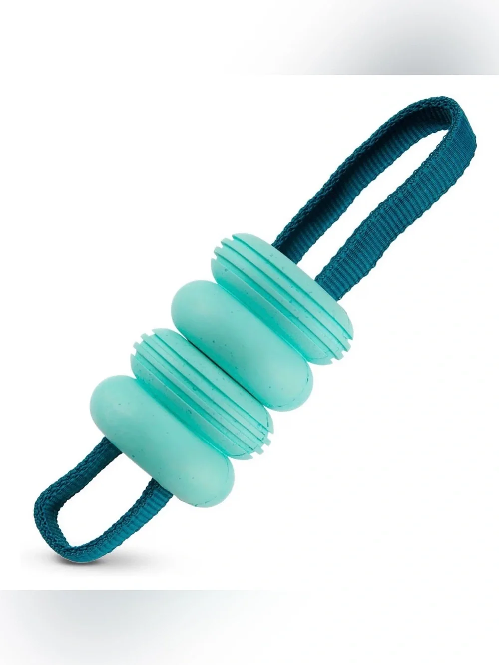 Bark Box Super Chewer teal Buoy M-L Dog toy NEW FLOATS & GLOWS